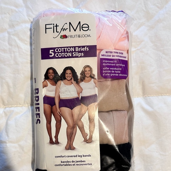 Fruit Of The Loom Women's Plus-Size 5 Pack Fit For Me Breathable Brief, - Picture 1 of 3
